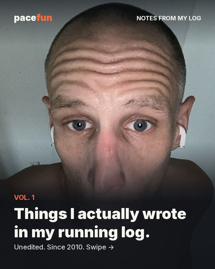 Notes from my log, vol. 1: things I actually wrote in my running log